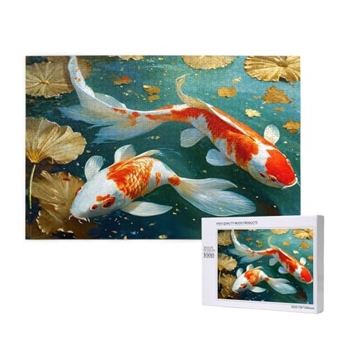 Puzzle Koi Puzzle 2000 Teile Gold Holzpuzzle Erwachsene mit Schachtel und Poster, Schwieriges - Unterhaltsames - Herausforderndes Spiel - Geeignet für Anfänger, Geschenke für Männer/Frauen 2T-14 Puzzle Koi Puzzle 2000 Teile Gold Holzpuzzle Erwachsene mit Schachtel und Poster, Schwieriges - Unterhaltsames - Herausforderndes Spiel - Geeignet für Anfänger, Geschenke für Männer/Frauen 2T-14 von Tamalsj