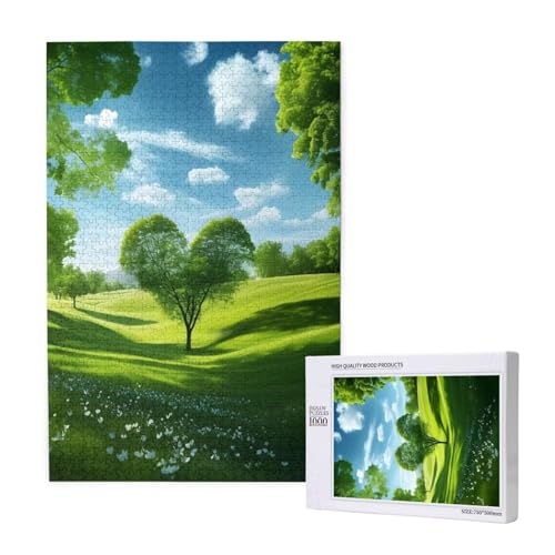 Puzzle Landschaft Puzzle 300 Teile Baum Holzpuzzle Erwachsene mit Schachtel und Poster, Schwieriges - Unterhaltsames - Herausforderndes - Geeignet für Anfänger, Geschenke für Männer/Frauen 2T-1898 von Tamalsj
