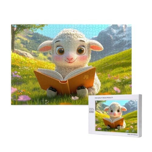 Puzzle Landschaft Puzzle 300 Teile Schaf Holzpuzzle Erwachsene mit Schachtel und Poster, Schwieriges - Unterhaltsames - Herausforderndes - Geeignet für Anfänger, Geschenke für Männer/Frauen 2T-665 Puzzle Landschaft Puzzle 300 Teile Schaf Holzpuzzle Erwachsene mit Schachtel und Poster, Schwieriges - Unterhaltsames - Herausforderndes - Geeignet für Anfänger, Geschenke für Männer/Frauen 2T-665 von Tamalsj