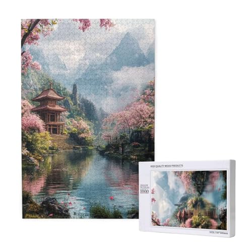 Puzzle Landschaft Puzzle 4000 Teile Berg Holzpuzzle Erwachsene mit Schachtel und Poster, Schwieriges - Unterhaltsames - Herausforderndes - Geeignet für Anfänger, Geschenke für Männer/Frauen 2T-1926 von Tamalsj