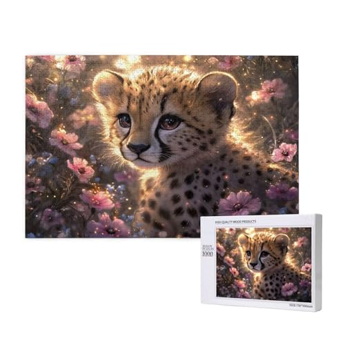 Puzzle Leopard Puzzle 1000 Teile Blume Holzpuzzle Erwachsene mit Schachtel und Poster, Schwieriges - Unterhaltsames - Herausforderndes Spiel - Geeignet für Anfänger, Geschenke für Männer/Frauen 2T-706 Puzzle Leopard Puzzle 1000 Teile Blume Holzpuzzle Erwachsene mit Schachtel und Poster, Schwieriges - Unterhaltsames - Herausforderndes Spiel - Geeignet für Anfänger, Geschenke für Männer/Frauen 2T-706 von Tamalsj