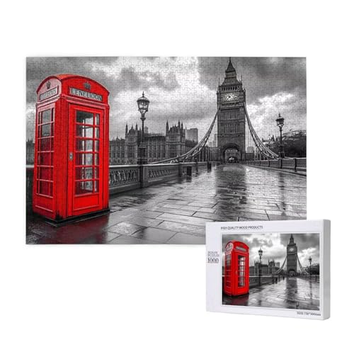 Puzzle London Puzzle 1000 Teile Landschaft Holzpuzzle Erwachsene mit Schachtel und Poster, Schwieriges - Unterhaltsames - Herausforderndes - Geeignet für Anfänger, Geschenke für Männer/Frauen 2T-688 Puzzle London Puzzle 1000 Teile Landschaft Holzpuzzle Erwachsene mit Schachtel und Poster, Schwieriges - Unterhaltsames - Herausforderndes - Geeignet für Anfänger, Geschenke für Männer/Frauen 2T-688 von Tamalsj