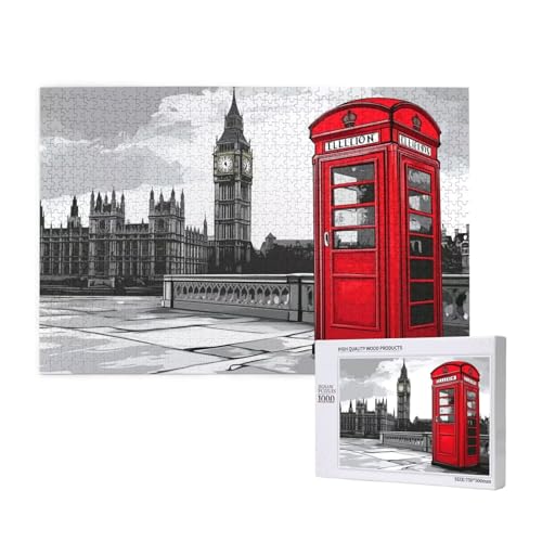 Puzzle London Puzzle 300 Teile Landschaft Holzpuzzle Erwachsene mit Schachtel und Poster, Schwieriges - Unterhaltsames - Herausforderndes - Geeignet für Anfänger, Geschenke für Männer/Frauen 2T-600 Puzzle London Puzzle 300 Teile Landschaft Holzpuzzle Erwachsene mit Schachtel und Poster, Schwieriges - Unterhaltsames - Herausforderndes - Geeignet für Anfänger, Geschenke für Männer/Frauen 2T-600 von Tamalsj