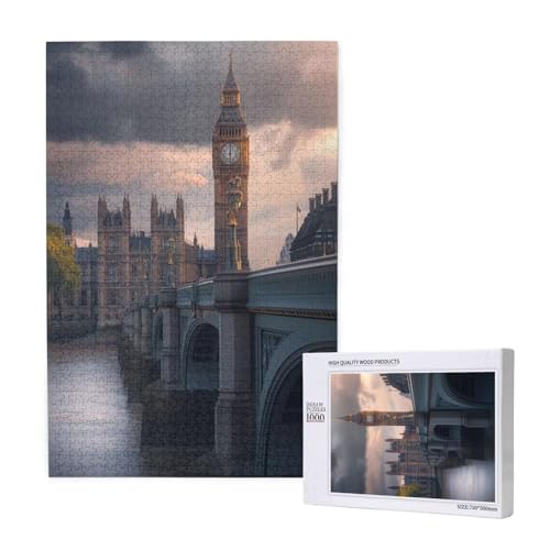 Puzzle London Puzzle 4000 Teile Brücke Holzpuzzle Erwachsene mit Schachtel und Poster, Schwieriges - Unterhaltsames - Herausforderndes - Geeignet für Anfänger, Geschenke für Männer/Frauen 2T-1842 Puzzle London Puzzle 4000 Teile Brücke Holzpuzzle Erwachsene mit Schachtel und Poster, Schwieriges - Unterhaltsames - Herausforderndes - Geeignet für Anfänger, Geschenke für Männer/Frauen 2T-1842 von Tamalsj