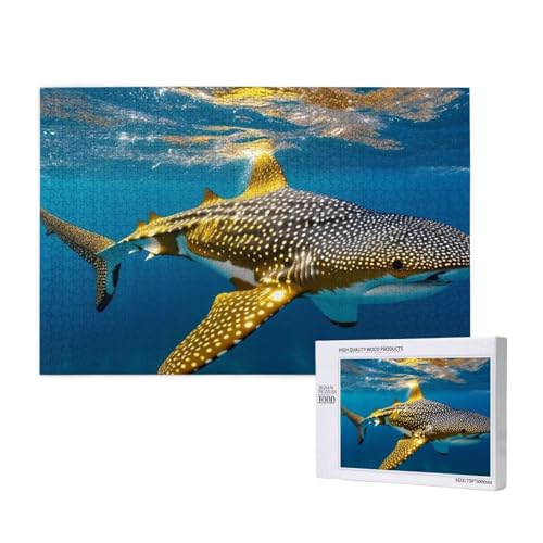 Puzzle Meer Puzzle 1000 Teile Hai Holzpuzzle Erwachsene mit Schachtel und Poster, Schwieriges - Unterhaltsames - Herausforderndes Spiel - Geeignet für Anfänger, Geschenke für Männer/Frauen 2T-493 Puzzle Meer Puzzle 1000 Teile Hai Holzpuzzle Erwachsene mit Schachtel und Poster, Schwieriges - Unterhaltsames - Herausforderndes Spiel - Geeignet für Anfänger, Geschenke für Männer/Frauen 2T-493 von Tamalsj