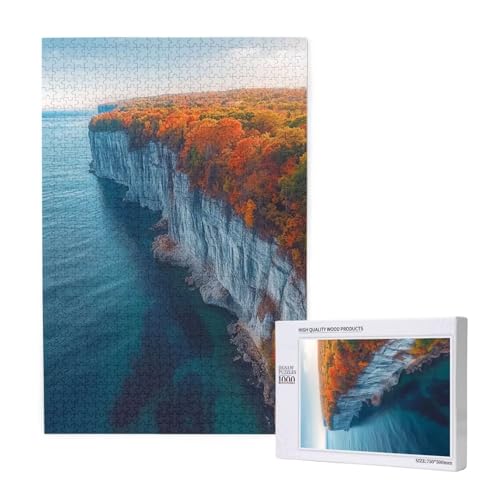 Puzzle Meer Puzzle 2000 Teile Landschaft Holzpuzzle Erwachsene mit Schachtel und Poster, Schwieriges - Unterhaltsames - Herausforderndes - Geeignet für Anfänger, Geschenke für Männer/Frauen 2T-1709 von Tamalsj