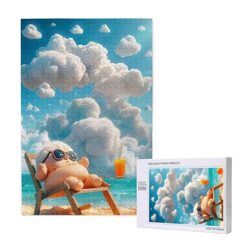 Puzzle Meer Puzzle 2000 Teile Wolke Holzpuzzle Erwachsene mit Schachtel und Poster, Schwieriges - Unterhaltsames - Herausforderndes Spiel - Geeignet für Anfänger, Geschenke für Männer/Frauen 2T-1599 von Tamalsj