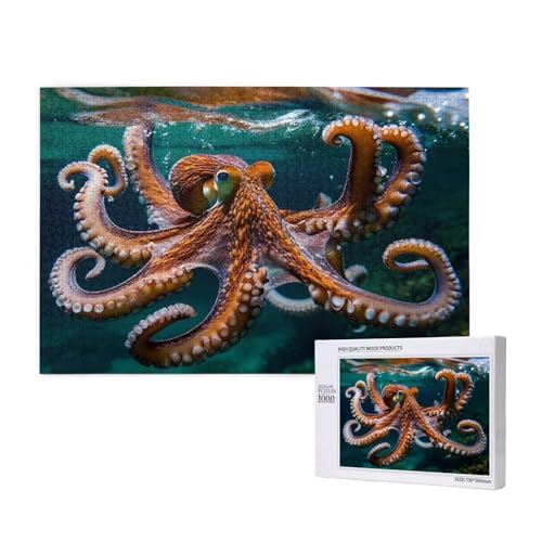Puzzle Meer Puzzle 300 Teile Oktopus Holzpuzzle Erwachsene mit Schachtel und Poster, Schwieriges - Unterhaltsames - Herausforderndes Spiel - Geeignet für Anfänger, Geschenke für Männer/Frauen 2T-268 Puzzle Meer Puzzle 300 Teile Oktopus Holzpuzzle Erwachsene mit Schachtel und Poster, Schwieriges - Unterhaltsames - Herausforderndes Spiel - Geeignet für Anfänger, Geschenke für Männer/Frauen 2T-268 von Tamalsj
