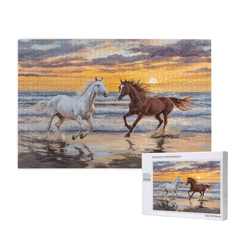 Puzzle Meer Puzzle 300 Teile Tier Holzpuzzle Erwachsene mit Schachtel und Poster, Schwieriges - Unterhaltsames - Herausforderndes Spiel - Geeignet für Anfänger, Geschenke für Männer/Frauen 2T-276 von Tamalsj