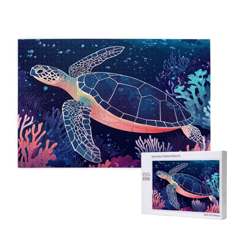 Puzzle Meeresschildkröten Puzzle 300 Teile Karikatur Holzpuzzle Erwachsene mit Schachtel und Poster,Schwieriges-Unterhaltsames-Herausforderndes-Geeignet für Anfänger,Geschenke für Männer/Frauen 2T-171 Puzzle Meeresschildkröten Puzzle 300 Teile Karikatur Holzpuzzle Erwachsene mit Schachtel und Poster,Schwieriges-Unterhaltsames-Herausforderndes-Geeignet für Anfänger,Geschenke für Männer/Frauen 2T-171 von Tamalsj