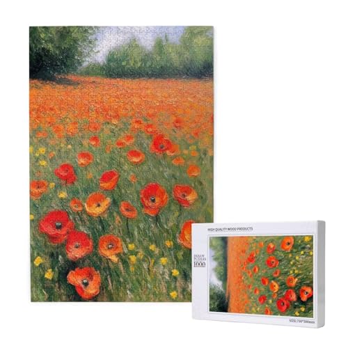 Puzzle Mohn Puzzle 1000 Teile Landschaft Holzpuzzle Erwachsene mit Schachtel und Poster, Schwieriges - Unterhaltsames - Herausforderndes - Geeignet für Anfänger, Geschenke für Männer/Frauen 2T-1535 Puzzle Mohn Puzzle 1000 Teile Landschaft Holzpuzzle Erwachsene mit Schachtel und Poster, Schwieriges - Unterhaltsames - Herausforderndes - Geeignet für Anfänger, Geschenke für Männer/Frauen 2T-1535 von Tamalsj