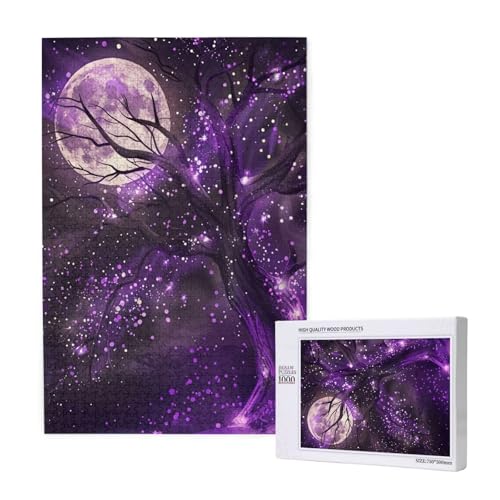 Puzzle Mond Puzzle 1000 Teile Baum Holzpuzzle Erwachsene mit Schachtel und Poster, Schwieriges - Unterhaltsames - Herausforderndes Spiel - Geeignet für Anfänger, Geschenke für Männer/Frauen 2T-1134 Puzzle Mond Puzzle 1000 Teile Baum Holzpuzzle Erwachsene mit Schachtel und Poster, Schwieriges - Unterhaltsames - Herausforderndes Spiel - Geeignet für Anfänger, Geschenke für Männer/Frauen 2T-1134 von Tamalsj