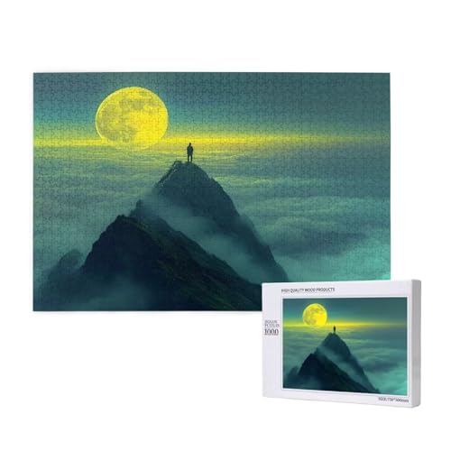 Puzzle Mond Puzzle 1000 Teile Berg Holzpuzzle Erwachsene mit Schachtel und Poster, Schwieriges - Unterhaltsames - Herausforderndes Spiel - Geeignet für Anfänger, Geschenke für Männer/Frauen 2T-533 Puzzle Mond Puzzle 1000 Teile Berg Holzpuzzle Erwachsene mit Schachtel und Poster, Schwieriges - Unterhaltsames - Herausforderndes Spiel - Geeignet für Anfänger, Geschenke für Männer/Frauen 2T-533 von Tamalsj
