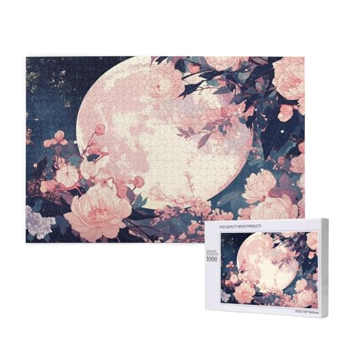 Puzzle Mond Puzzle 1000 Teile Blume Holzpuzzle Erwachsene mit Schachtel und Poster, Schwieriges - Unterhaltsames - Herausforderndes Spiel - Geeignet für Anfänger, Geschenke für Männer/Frauen 2T-592 Puzzle Mond Puzzle 1000 Teile Blume Holzpuzzle Erwachsene mit Schachtel und Poster, Schwieriges - Unterhaltsames - Herausforderndes Spiel - Geeignet für Anfänger, Geschenke für Männer/Frauen 2T-592 von Tamalsj