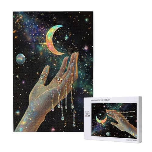 Puzzle Mond Puzzle 1000 Teile Planet Holzpuzzle Erwachsene mit Schachtel und Poster, Schwieriges - Unterhaltsames - Herausforderndes Spiel - Geeignet für Anfänger, Geschenke für Männer/Frauen 2T-1399 Puzzle Mond Puzzle 1000 Teile Planet Holzpuzzle Erwachsene mit Schachtel und Poster, Schwieriges - Unterhaltsames - Herausforderndes Spiel - Geeignet für Anfänger, Geschenke für Männer/Frauen 2T-1399 von Tamalsj
