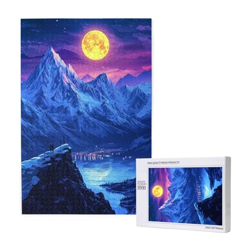 Puzzle Mond Puzzle 300 Teile Berg Holzpuzzle Erwachsene mit Schachtel und Poster, Schwieriges - Unterhaltsames - Herausforderndes Spiel - Geeignet für Anfänger, Geschenke für Männer/Frauen 2T-1139 Puzzle Mond Puzzle 300 Teile Berg Holzpuzzle Erwachsene mit Schachtel und Poster, Schwieriges - Unterhaltsames - Herausforderndes Spiel - Geeignet für Anfänger, Geschenke für Männer/Frauen 2T-1139 von Tamalsj