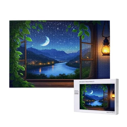 Puzzle Mond Puzzle 4000 Teile Landschaft Holzpuzzle Erwachsene mit Schachtel und Poster, Schwieriges - Unterhaltsames - Herausforderndes - Geeignet für Anfänger, Geschenke für Männer/Frauen 2T-496 Puzzle Mond Puzzle 4000 Teile Landschaft Holzpuzzle Erwachsene mit Schachtel und Poster, Schwieriges - Unterhaltsames - Herausforderndes - Geeignet für Anfänger, Geschenke für Männer/Frauen 2T-496 von Tamalsj