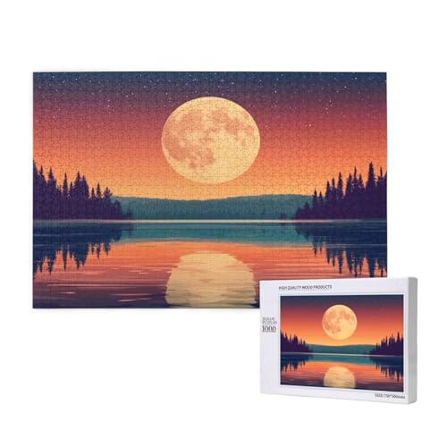 Puzzle Mond Puzzle 4000 Teile See Holzpuzzle Erwachsene mit Schachtel und Poster, Schwieriges - Unterhaltsames - Herausforderndes Spiel - Geeignet für Anfänger, Geschenke für Männer/Frauen 2T-912 Puzzle Mond Puzzle 4000 Teile See Holzpuzzle Erwachsene mit Schachtel und Poster, Schwieriges - Unterhaltsames - Herausforderndes Spiel - Geeignet für Anfänger, Geschenke für Männer/Frauen 2T-912 von Tamalsj