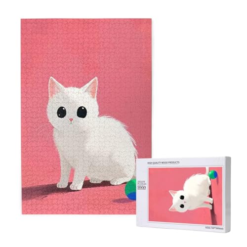 Puzzle Niedlich Puzzle 300 Teile Katze Holzpuzzle Erwachsene mit Schachtel und Poster, Schwieriges - Unterhaltsames - Herausforderndes - Geeignet für Anfänger, Geschenke für Männer/Frauen 2T-1609 Puzzle Niedlich Puzzle 300 Teile Katze Holzpuzzle Erwachsene mit Schachtel und Poster, Schwieriges - Unterhaltsames - Herausforderndes - Geeignet für Anfänger, Geschenke für Männer/Frauen 2T-1609 von Tamalsj