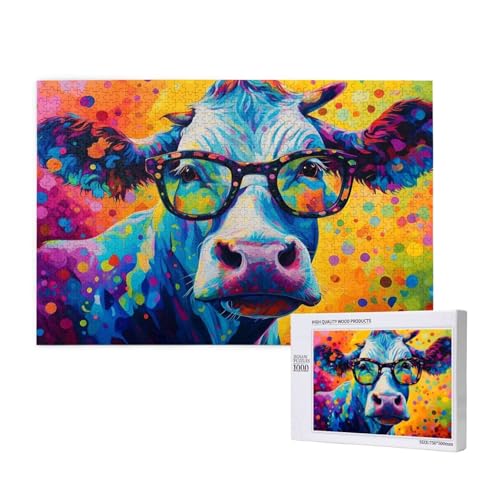 Puzzle Ochse Puzzle 300 Teile Bunt Holzpuzzle Erwachsene mit Schachtel und Poster, Schwieriges - Unterhaltsames - Herausforderndes Spiel - Geeignet für Anfänger, Geschenke für Männer/Frauen 2T-45 Puzzle Ochse Puzzle 300 Teile Bunt Holzpuzzle Erwachsene mit Schachtel und Poster, Schwieriges - Unterhaltsames - Herausforderndes Spiel - Geeignet für Anfänger, Geschenke für Männer/Frauen 2T-45 von Tamalsj