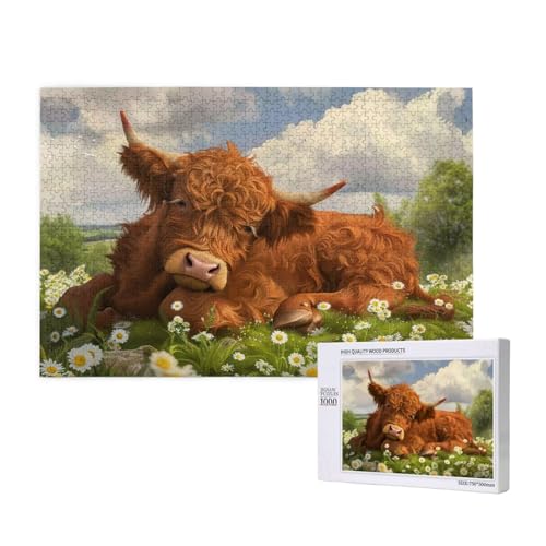 Puzzle Ochse Puzzle 4000 Teile Gänseblümchen Holzpuzzle Erwachsene mit Schachtel und Poster, Schwieriges - Unterhaltsames - Herausforderndes - Geeignet für Anfänger, Geschenke für Männer/Frauen 2T-105 Puzzle Ochse Puzzle 4000 Teile Gänseblümchen Holzpuzzle Erwachsene mit Schachtel und Poster, Schwieriges - Unterhaltsames - Herausforderndes - Geeignet für Anfänger, Geschenke für Männer/Frauen 2T-105 von Tamalsj