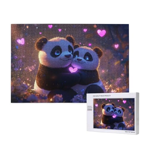 Puzzle Panda Puzzle 1000 Teile Liebe Holzpuzzle Erwachsene mit Schachtel und Poster, Schwieriges - Unterhaltsames - Herausforderndes Spiel - Geeignet für Anfänger, Geschenke für Männer/Frauen 2T-574 Puzzle Panda Puzzle 1000 Teile Liebe Holzpuzzle Erwachsene mit Schachtel und Poster, Schwieriges - Unterhaltsames - Herausforderndes Spiel - Geeignet für Anfänger, Geschenke für Männer/Frauen 2T-574 von Tamalsj