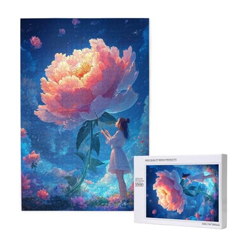 Puzzle Pfingstrose Puzzle 1000 Teile Frau Holzpuzzle Erwachsene mit Schachtel und Poster, Schwieriges - Unterhaltsames - Herausforderndes - Geeignet für Anfänger, Geschenke für Männer/Frauen 2T-1919 Puzzle Pfingstrose Puzzle 1000 Teile Frau Holzpuzzle Erwachsene mit Schachtel und Poster, Schwieriges - Unterhaltsames - Herausforderndes - Geeignet für Anfänger, Geschenke für Männer/Frauen 2T-1919 von Tamalsj