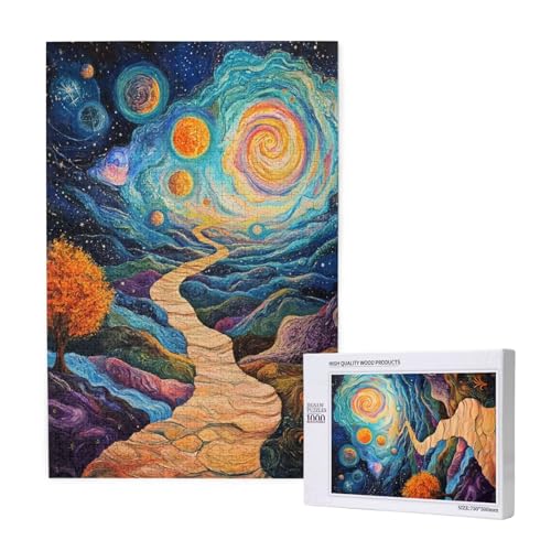 Puzzle Planet Puzzle 1000 Teile Landschaft Holzpuzzle Erwachsene mit Schachtel und Poster, Schwieriges - Unterhaltsames - Herausforderndes - Geeignet für Anfänger, Geschenke für Männer/Frauen 2T-1288 von Tamalsj
