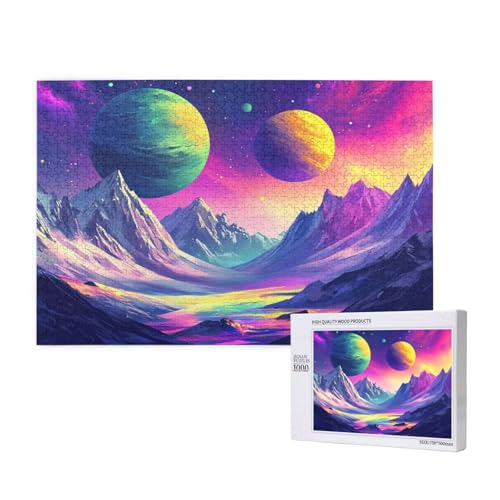 Puzzle Planet Puzzle 4000 Teile Traum Holzpuzzle Erwachsene mit Schachtel und Poster, Schwieriges - Unterhaltsames - Herausforderndes Spiel - Geeignet für Anfänger, Geschenke für Männer/Frauen 2T-447 von Tamalsj