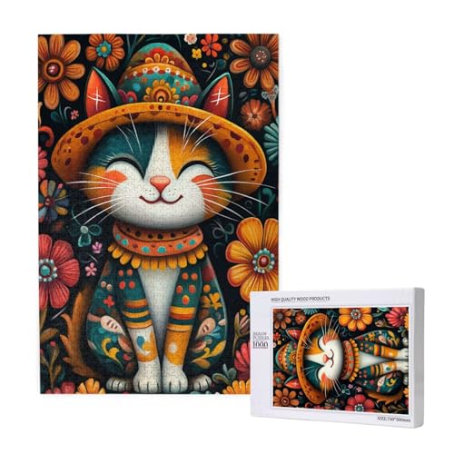Puzzle Retro Puzzle 1000 Teile Katze Holzpuzzle Erwachsene mit Schachtel und Poster, Schwieriges - Unterhaltsames - Herausforderndes Spiel - Geeignet für Anfänger, Geschenke für Männer/Frauen 2T-1767 Puzzle Retro Puzzle 1000 Teile Katze Holzpuzzle Erwachsene mit Schachtel und Poster, Schwieriges - Unterhaltsames - Herausforderndes Spiel - Geeignet für Anfänger, Geschenke für Männer/Frauen 2T-1767 von Tamalsj