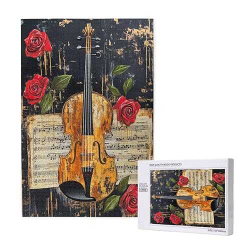 Puzzle Rose Puzzle 1000 Teile Gitarre Holzpuzzle Erwachsene mit Schachtel und Poster, Schwieriges - Unterhaltsames - Herausforderndes Spiel - Geeignet für Anfänger, Geschenke für Männer/Frauen 2T-1305 Puzzle Rose Puzzle 1000 Teile Gitarre Holzpuzzle Erwachsene mit Schachtel und Poster, Schwieriges - Unterhaltsames - Herausforderndes Spiel - Geeignet für Anfänger, Geschenke für Männer/Frauen 2T-1305 von Tamalsj