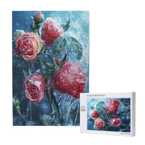Puzzle Rose Puzzle 300 Teile Winter Holzpuzzle Erwachsene mit Schachtel und Poster, Schwieriges - Unterhaltsames - Herausforderndes Spiel - Geeignet für Anfänger, Geschenke für Männer/Frauen 2T-1248 Puzzle Rose Puzzle 300 Teile Winter Holzpuzzle Erwachsene mit Schachtel und Poster, Schwieriges - Unterhaltsames - Herausforderndes Spiel - Geeignet für Anfänger, Geschenke für Männer/Frauen 2T-1248 von Tamalsj