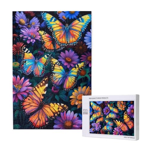 Puzzle Schmetterling Puzzle 1000 Teile Blume Holzpuzzle Erwachsene mit Schachtel und Poster,Schwieriges - Unterhaltsames - Herausforderndes - Geeignet für Anfänger,Geschenke für Männer/Frauen 2T-1584 Puzzle Schmetterling Puzzle 1000 Teile Blume Holzpuzzle Erwachsene mit Schachtel und Poster,Schwieriges - Unterhaltsames - Herausforderndes - Geeignet für Anfänger,Geschenke für Männer/Frauen 2T-1584 von Tamalsj