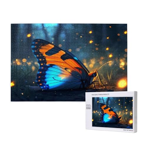 Puzzle Schmetterling Puzzle 1000 Teile Wald Holzpuzzle Erwachsene mit Schachtel und Poster, Schwieriges - Unterhaltsames - Herausforderndes - Geeignet für Anfänger, Geschenke für Männer/Frauen 2T-519 Puzzle Schmetterling Puzzle 1000 Teile Wald Holzpuzzle Erwachsene mit Schachtel und Poster, Schwieriges - Unterhaltsames - Herausforderndes - Geeignet für Anfänger, Geschenke für Männer/Frauen 2T-519 von Tamalsj
