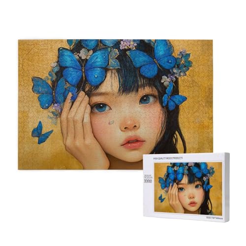Puzzle Schmetterling Puzzle 2000 Teile Frau Holzpuzzle Erwachsene mit Schachtel und Poster, Schwieriges - Unterhaltsames - Herausforderndes - Geeignet für Anfänger, Geschenke für Männer/Frauen 2T-181 Puzzle Schmetterling Puzzle 2000 Teile Frau Holzpuzzle Erwachsene mit Schachtel und Poster, Schwieriges - Unterhaltsames - Herausforderndes - Geeignet für Anfänger, Geschenke für Männer/Frauen 2T-181 von Tamalsj