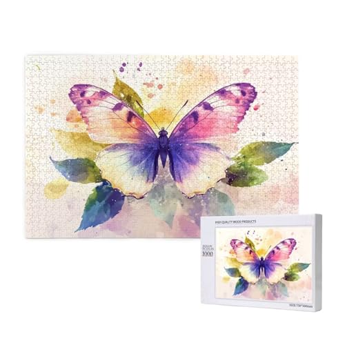Puzzle Schmetterling Puzzle 300 Teile Bunt Holzpuzzle Erwachsene mit Schachtel und Poster, Schwieriges - Unterhaltsames - Herausforderndes - Geeignet für Anfänger, Geschenke für Männer/Frauen 2T-1045 Puzzle Schmetterling Puzzle 300 Teile Bunt Holzpuzzle Erwachsene mit Schachtel und Poster, Schwieriges - Unterhaltsames - Herausforderndes - Geeignet für Anfänger, Geschenke für Männer/Frauen 2T-1045 von Tamalsj
