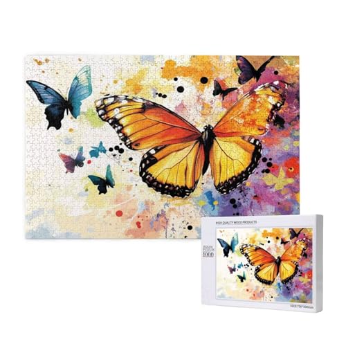 Puzzle Schmetterling Puzzle 300 Teile Bunt Holzpuzzle Erwachsene mit Schachtel und Poster, Schwieriges - Unterhaltsames - Herausforderndes - Geeignet für Anfänger, Geschenke für Männer/Frauen 2T-971 Puzzle Schmetterling Puzzle 300 Teile Bunt Holzpuzzle Erwachsene mit Schachtel und Poster, Schwieriges - Unterhaltsames - Herausforderndes - Geeignet für Anfänger, Geschenke für Männer/Frauen 2T-971 von Tamalsj