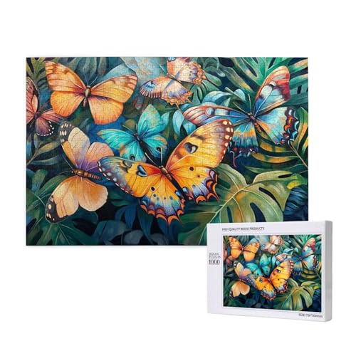 Puzzle Schmetterling Puzzle 300 Teile Wald Holzpuzzle Erwachsene mit Schachtel und Poster, Schwieriges - Unterhaltsames - Herausforderndes - Geeignet für Anfänger, Geschenke für Männer/Frauen 2T-456 Puzzle Schmetterling Puzzle 300 Teile Wald Holzpuzzle Erwachsene mit Schachtel und Poster, Schwieriges - Unterhaltsames - Herausforderndes - Geeignet für Anfänger, Geschenke für Männer/Frauen 2T-456 von Tamalsj