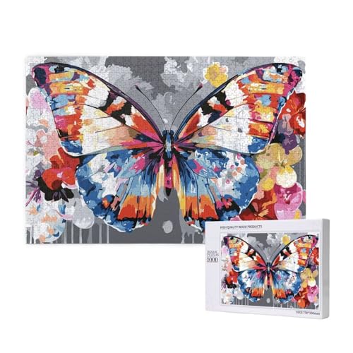 Puzzle Schmetterling Puzzle 4000 Teile Bunt Holzpuzzle Erwachsene mit Schachtel und Poster, Schwieriges - Unterhaltsames - Herausforderndes - Geeignet für Anfänger, Geschenke für Männer/Frauen 2T-154 Puzzle Schmetterling Puzzle 4000 Teile Bunt Holzpuzzle Erwachsene mit Schachtel und Poster, Schwieriges - Unterhaltsames - Herausforderndes - Geeignet für Anfänger, Geschenke für Männer/Frauen 2T-154 von Tamalsj