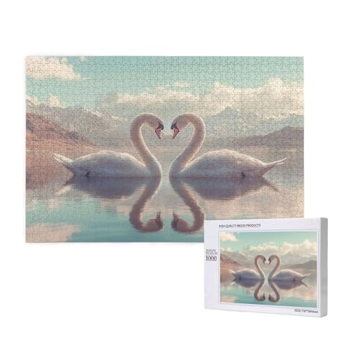 Puzzle Schwan Puzzle 2000 Teile See Holzpuzzle Erwachsene mit Schachtel und Poster, Schwieriges - Unterhaltsames - Herausforderndes Spiel - Geeignet für Anfänger, Geschenke für Männer/Frauen 2T-116 Puzzle Schwan Puzzle 2000 Teile See Holzpuzzle Erwachsene mit Schachtel und Poster, Schwieriges - Unterhaltsames - Herausforderndes Spiel - Geeignet für Anfänger, Geschenke für Männer/Frauen 2T-116 von Tamalsj