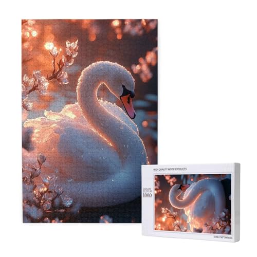 Puzzle Schwan Puzzle 4000 Teile Blume Holzpuzzle Erwachsene mit Schachtel und Poster, Schwieriges - Unterhaltsames - Herausforderndes Spiel - Geeignet für Anfänger, Geschenke für Männer/Frauen 2T-1330 Puzzle Schwan Puzzle 4000 Teile Blume Holzpuzzle Erwachsene mit Schachtel und Poster, Schwieriges - Unterhaltsames - Herausforderndes Spiel - Geeignet für Anfänger, Geschenke für Männer/Frauen 2T-1330 von Tamalsj