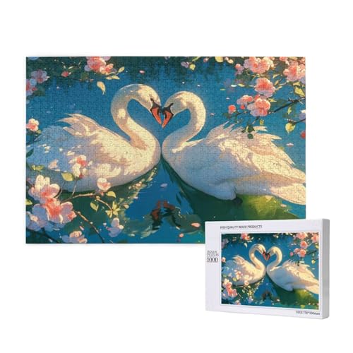Puzzle Schwan Puzzle 4000 Teile Blume Holzpuzzle Erwachsene mit Schachtel und Poster, Schwieriges - Unterhaltsames - Herausforderndes Spiel - Geeignet für Anfänger, Geschenke für Männer/Frauen 2T-274 Puzzle Schwan Puzzle 4000 Teile Blume Holzpuzzle Erwachsene mit Schachtel und Poster, Schwieriges - Unterhaltsames - Herausforderndes Spiel - Geeignet für Anfänger, Geschenke für Männer/Frauen 2T-274 von Tamalsj