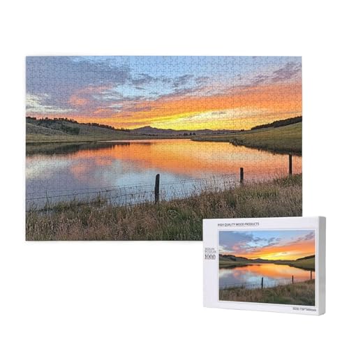 Puzzle See Puzzle 1000 Teile Sonnenuntergang Holzpuzzle Erwachsene mit Schachtel und Poster, Schwieriges - Unterhaltsames - Herausforderndes - Geeignet für Anfänger, Geschenke für Männer/Frauen 2T-437 Puzzle See Puzzle 1000 Teile Sonnenuntergang Holzpuzzle Erwachsene mit Schachtel und Poster, Schwieriges - Unterhaltsames - Herausforderndes - Geeignet für Anfänger, Geschenke für Männer/Frauen 2T-437 von Tamalsj
