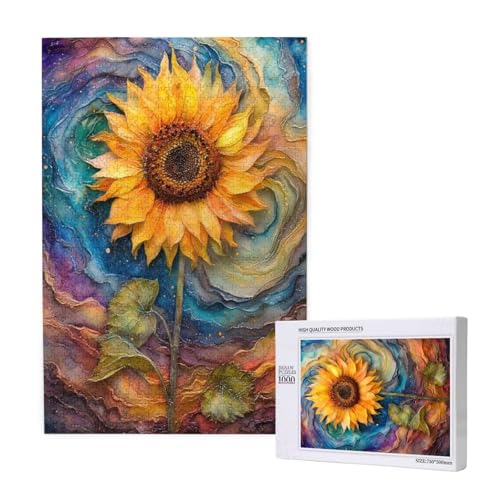 Puzzle Sonnenblume Puzzle 1000 Teile Abstrakt Holzpuzzle Erwachsene mit Schachtel und Poster,Schwieriges - Unterhaltsames - Herausforderndes - Geeignet für Anfänger,Geschenke für Männer/Frauen 2T-1543 Puzzle Sonnenblume Puzzle 1000 Teile Abstrakt Holzpuzzle Erwachsene mit Schachtel und Poster,Schwieriges - Unterhaltsames - Herausforderndes - Geeignet für Anfänger,Geschenke für Männer/Frauen 2T-1543 von Tamalsj