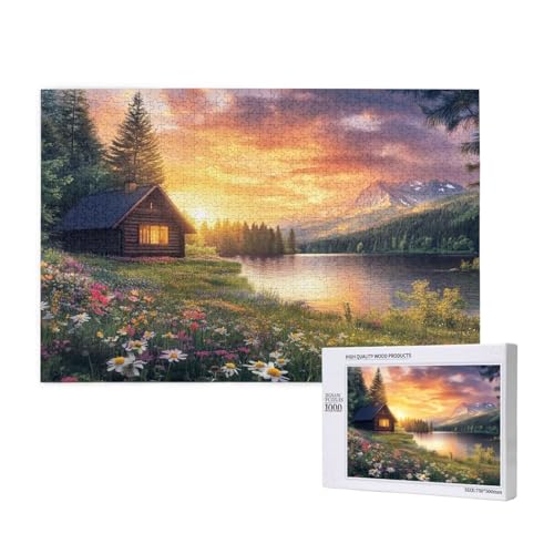 Puzzle Sonnenuntergang Puzzle 1000 Teile See Holzpuzzle Erwachsene mit Schachtel und Poster, Schwieriges - Unterhaltsames - Herausforderndes - Geeignet für Anfänger, Geschenke für Männer/Frauen 2T-232 Puzzle Sonnenuntergang Puzzle 1000 Teile See Holzpuzzle Erwachsene mit Schachtel und Poster, Schwieriges - Unterhaltsames - Herausforderndes - Geeignet für Anfänger, Geschenke für Männer/Frauen 2T-232 von Tamalsj