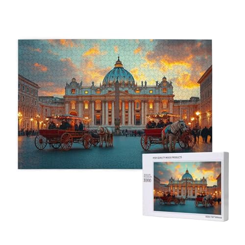 Puzzle St. Peter Puzzle 300 Teile Kirche Holzpuzzle Erwachsene mit Schachtel und Poster, Schwieriges - Unterhaltsames - Herausforderndes - Geeignet für Anfänger, Geschenke für Männer/Frauen 2T-623 Puzzle St. Peter Puzzle 300 Teile Kirche Holzpuzzle Erwachsene mit Schachtel und Poster, Schwieriges - Unterhaltsames - Herausforderndes - Geeignet für Anfänger, Geschenke für Männer/Frauen 2T-623 von Tamalsj