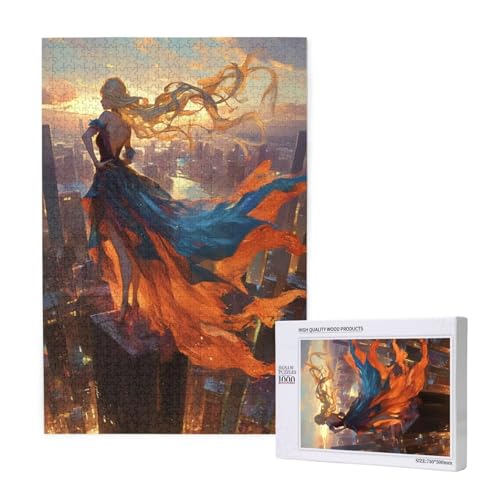 Puzzle Stadt Puzzle 1000 Teile Frau Holzpuzzle Erwachsene mit Schachtel und Poster, Schwieriges - Unterhaltsames - Herausforderndes Spiel - Geeignet für Anfänger, Geschenke für Männer/Frauen 2T-1411 Puzzle Stadt Puzzle 1000 Teile Frau Holzpuzzle Erwachsene mit Schachtel und Poster, Schwieriges - Unterhaltsames - Herausforderndes Spiel - Geeignet für Anfänger, Geschenke für Männer/Frauen 2T-1411 von Tamalsj