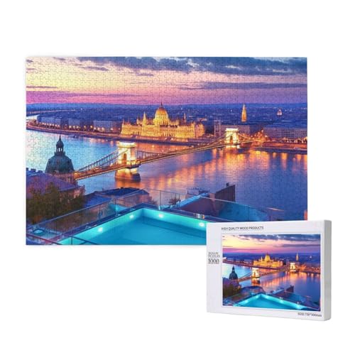 Puzzle Stadt Puzzle 2000 Teile Brücke Holzpuzzle Erwachsene mit Schachtel und Poster, Schwieriges - Unterhaltsames - Herausforderndes Spiel - Geeignet für Anfänger, Geschenke für Männer/Frauen 2T-1014 Puzzle Stadt Puzzle 2000 Teile Brücke Holzpuzzle Erwachsene mit Schachtel und Poster, Schwieriges - Unterhaltsames - Herausforderndes Spiel - Geeignet für Anfänger, Geschenke für Männer/Frauen 2T-1014 von Tamalsj