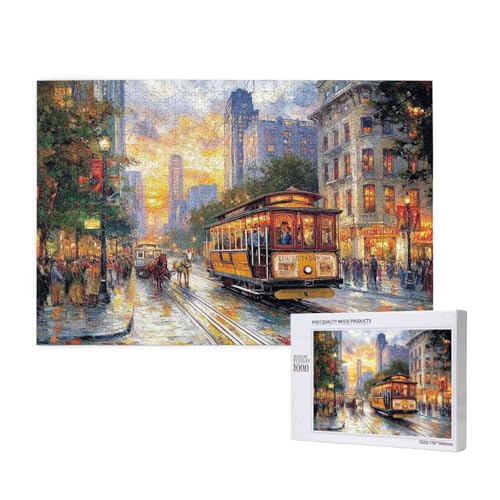 Puzzle Stadt Puzzle 300 Teile Straßenansicht Holzpuzzle Erwachsene mit Schachtel und Poster, Schwieriges - Unterhaltsames - Herausforderndes - Geeignet für Anfänger, Geschenke für Männer/Frauen 2T-162 Puzzle Stadt Puzzle 300 Teile Straßenansicht Holzpuzzle Erwachsene mit Schachtel und Poster, Schwieriges - Unterhaltsames - Herausforderndes - Geeignet für Anfänger, Geschenke für Männer/Frauen 2T-162 von Tamalsj