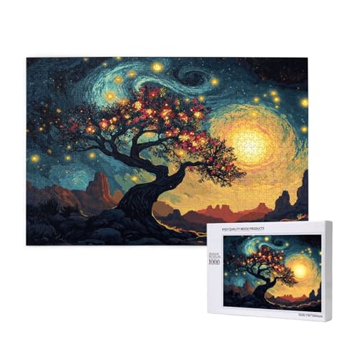 Puzzle Sternenhimmel Puzzle 1000 Teile Baum Holzpuzzle Erwachsene mit Schachtel und Poster, Schwieriges - Unterhaltsames - Herausforderndes - Geeignet für Anfänger, Geschenke für Männer/Frauen 2T-435 Puzzle Sternenhimmel Puzzle 1000 Teile Baum Holzpuzzle Erwachsene mit Schachtel und Poster, Schwieriges - Unterhaltsames - Herausforderndes - Geeignet für Anfänger, Geschenke für Männer/Frauen 2T-435 von Tamalsj
